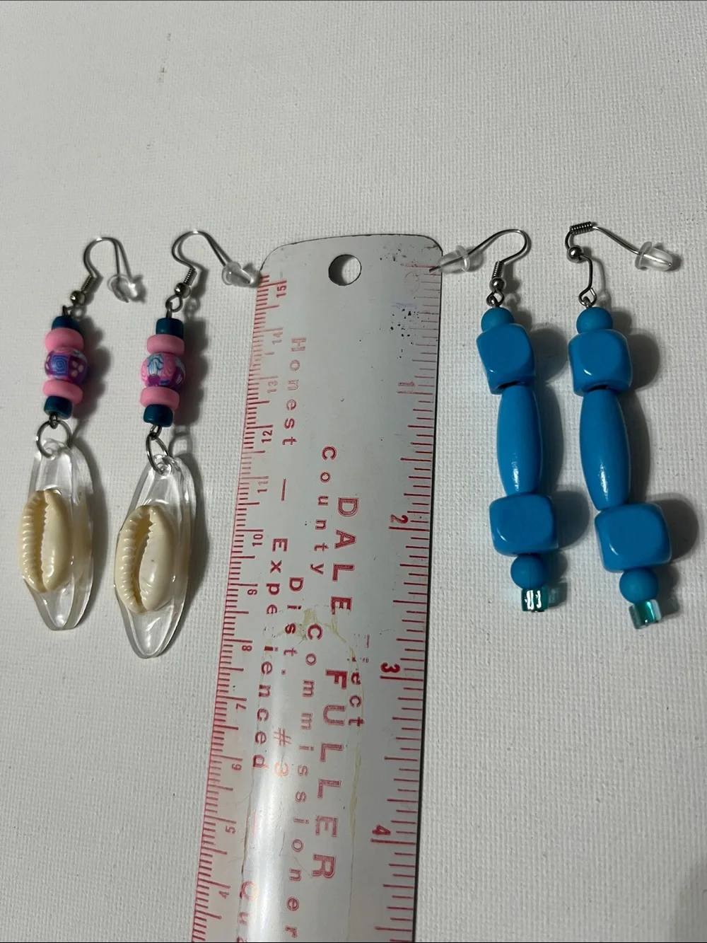 Floral Blue Lip Balm Detachable Keychain You Are Beautiful Wristlet 2 pr Earring